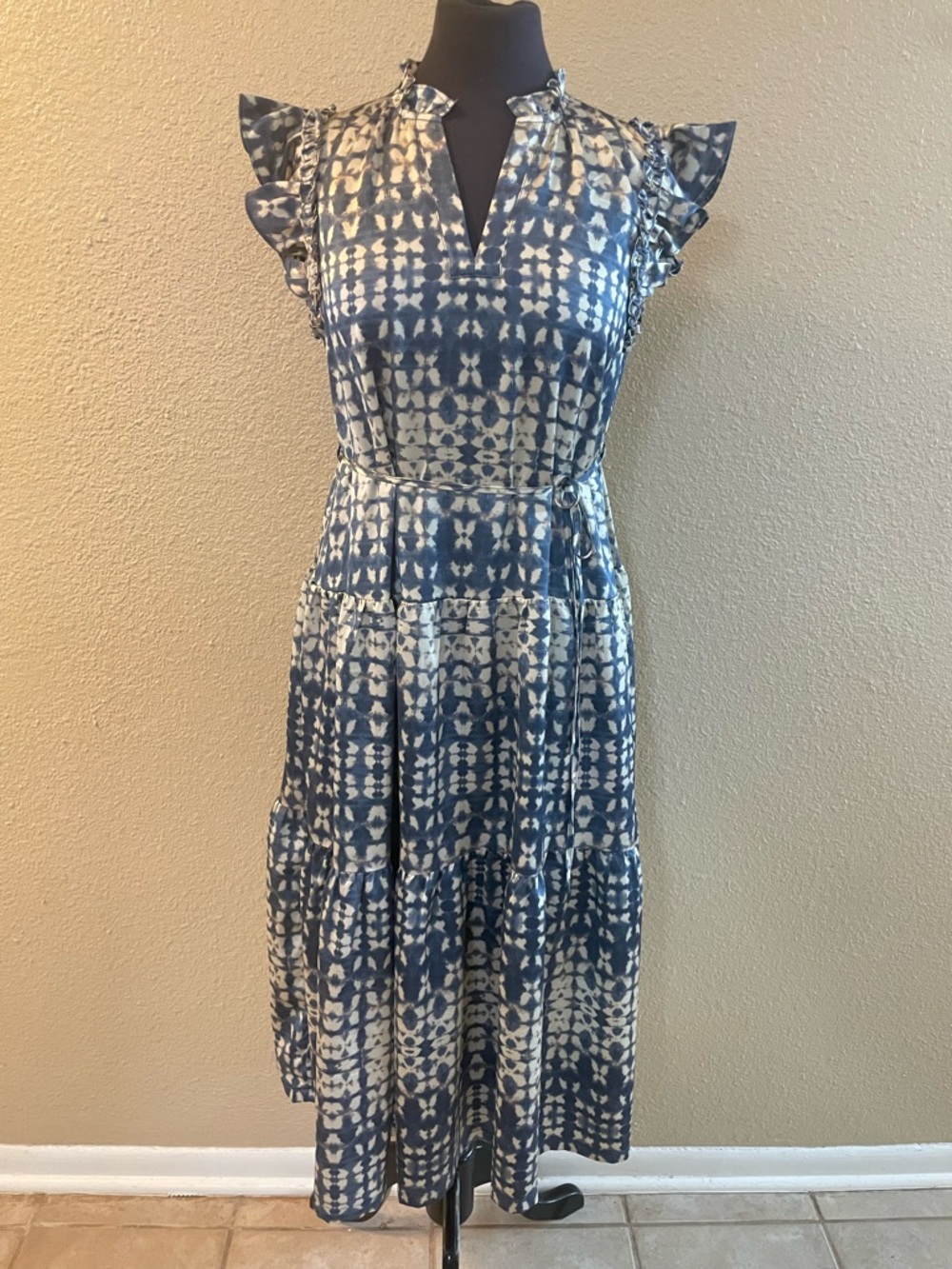 PINCH TAYTUM PRINTED TIERED WOMENS
MIDI DRESS SIZE S - Picture 3 of 16
